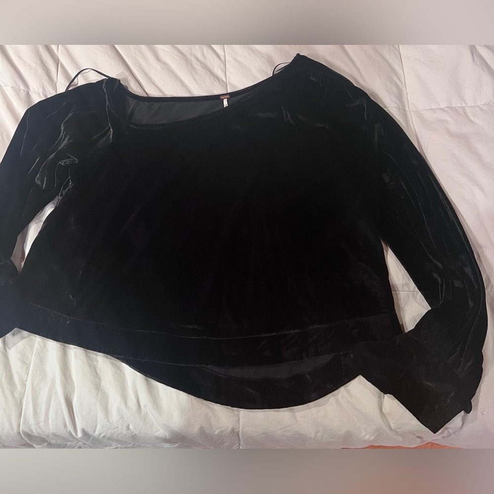 Free People of the Shoulder velvet top